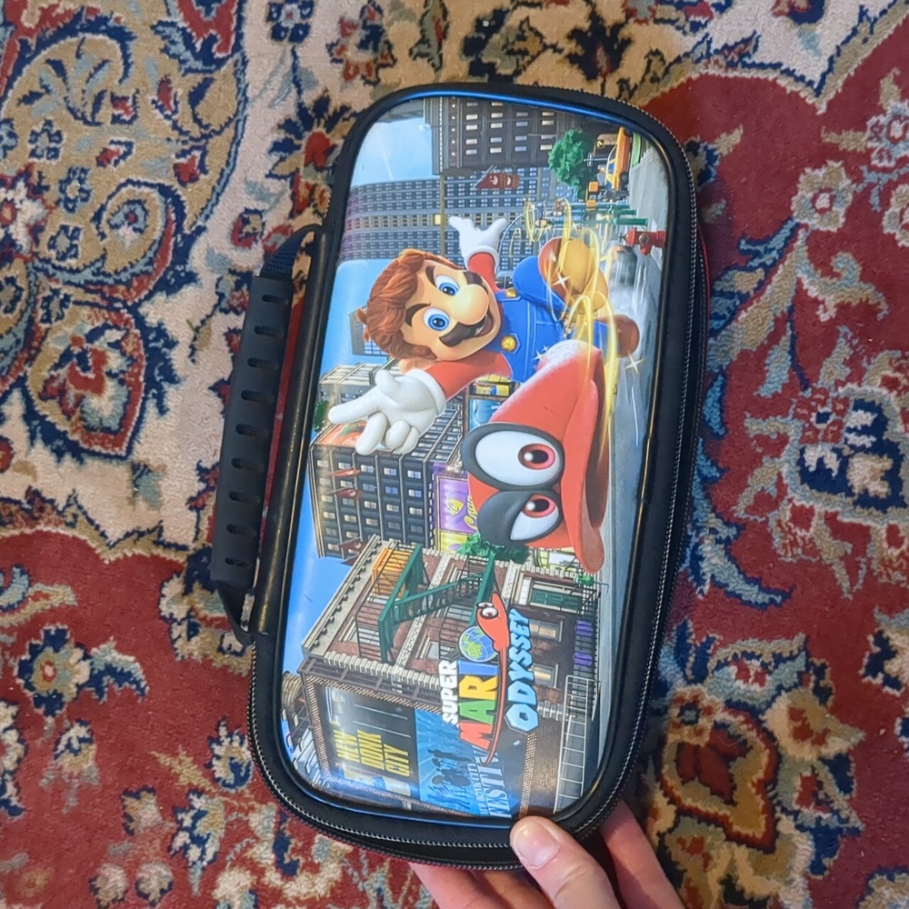 Super Mario Odyssey Switch Carrying Zippered Case with Handle